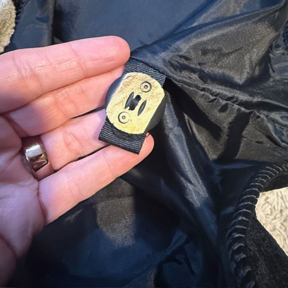 Vintage Indigo Moon Patchwork Leopard Cardigan L … - image 7